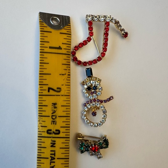 Rhinestone Christmas Brooches - Picture 6 of 7